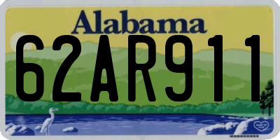 AL license plate 62AR911