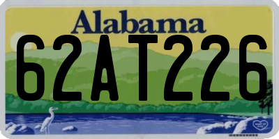 AL license plate 62AT226
