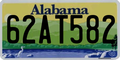 AL license plate 62AT582