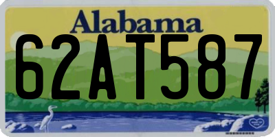AL license plate 62AT587