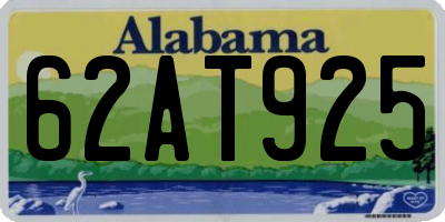 AL license plate 62AT925