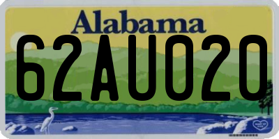 AL license plate 62AU020