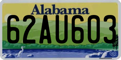 AL license plate 62AU603