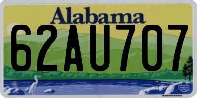 AL license plate 62AU707