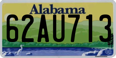AL license plate 62AU713