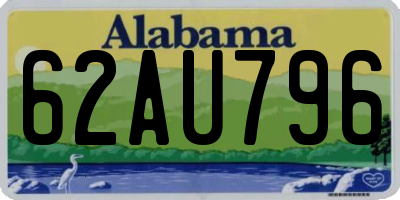 AL license plate 62AU796