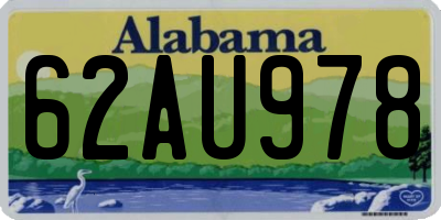 AL license plate 62AU978