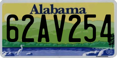 AL license plate 62AV254