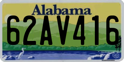 AL license plate 62AV416