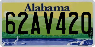 AL license plate 62AV420