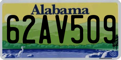 AL license plate 62AV509