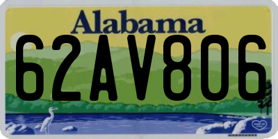 AL license plate 62AV806