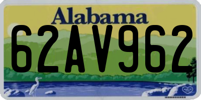 AL license plate 62AV962