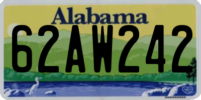 AL license plate 62AW242