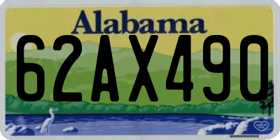 AL license plate 62AX490
