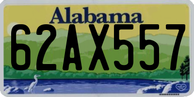 AL license plate 62AX557