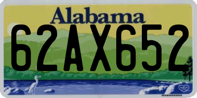 AL license plate 62AX652