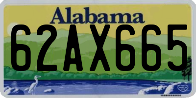 AL license plate 62AX665