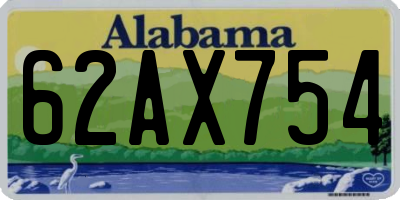 AL license plate 62AX754