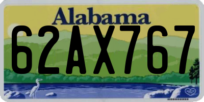 AL license plate 62AX767