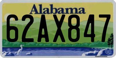 AL license plate 62AX847