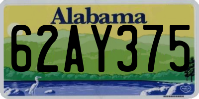AL license plate 62AY375