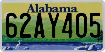 AL license plate 62AY405