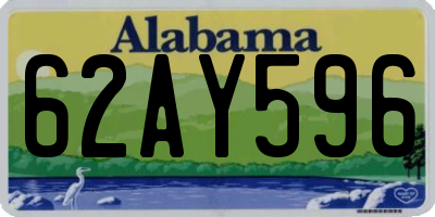 AL license plate 62AY596