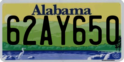 AL license plate 62AY650