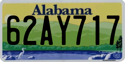 AL license plate 62AY717