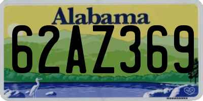 AL license plate 62AZ369