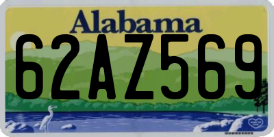 AL license plate 62AZ569