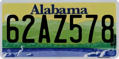 AL license plate 62AZ578