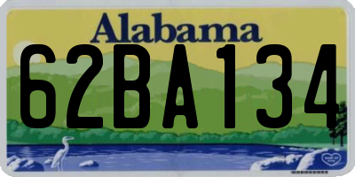 AL license plate 62BA134