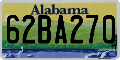 AL license plate 62BA270