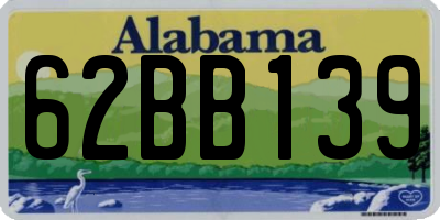 AL license plate 62BB139