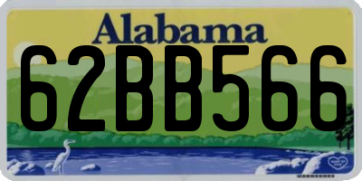 AL license plate 62BB566