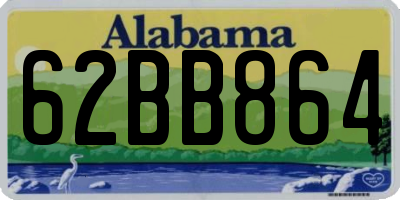 AL license plate 62BB864