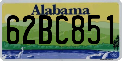 AL license plate 62BC851