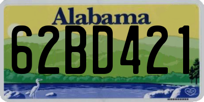 AL license plate 62BD421