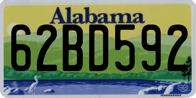 AL license plate 62BD592