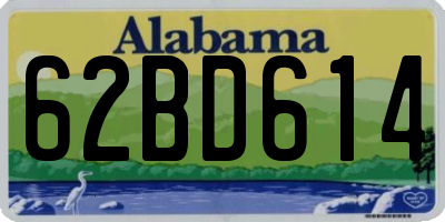 AL license plate 62BD614