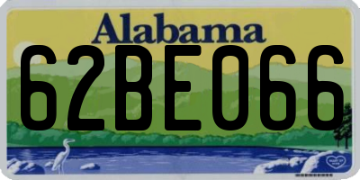 AL license plate 62BE066