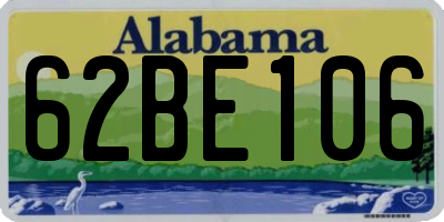 AL license plate 62BE106