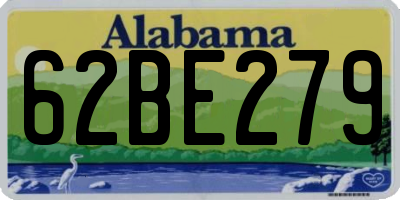 AL license plate 62BE279
