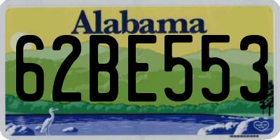 AL license plate 62BE553