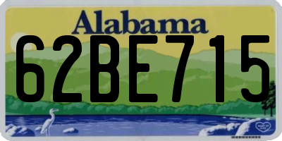 AL license plate 62BE715