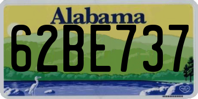AL license plate 62BE737