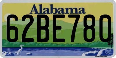 AL license plate 62BE780