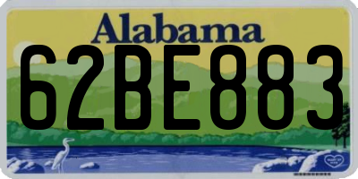 AL license plate 62BE883
